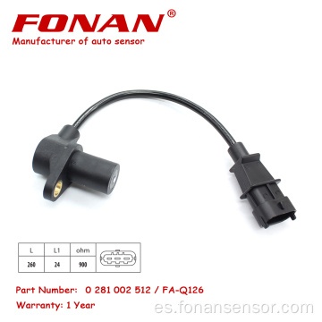 Sensor de posición del cigüeñal CKP 0281002512 para Iveco diariamente